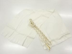 リサイクル　正絹　道長取り模様織出し帯揚げ・帯締めセット